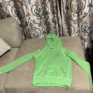 Sweatshirt, size small, brand pink, color light green